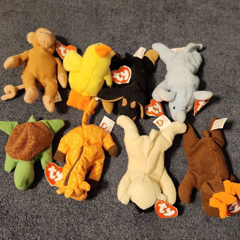 TY Teanie Beanie Babies. Set Of 8.